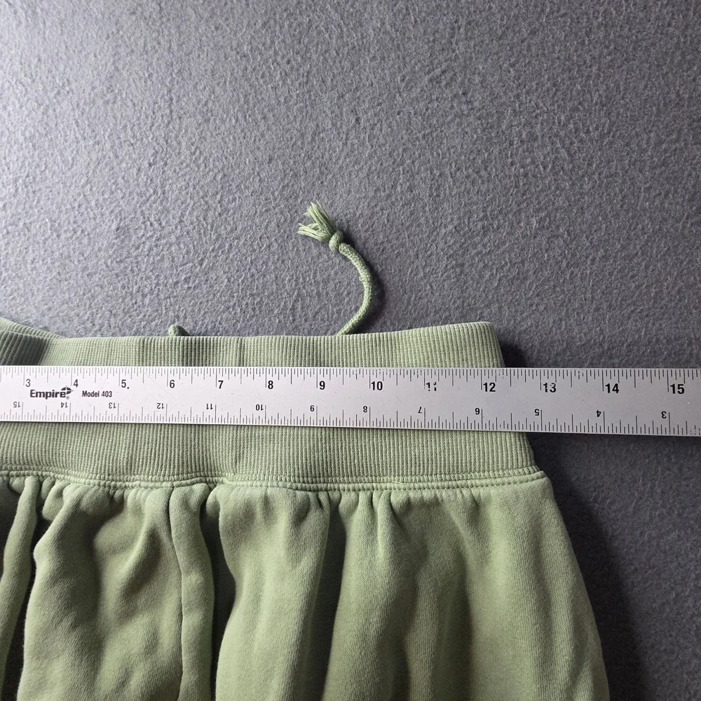Nike Mens Sage Green Fleece Joggers Embroidered Swoosh Sweatpants Small
